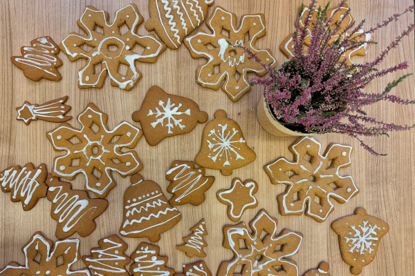 Na prodej byly i zdobené perníčky