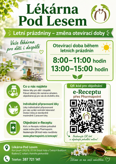 Změna otevírací doby