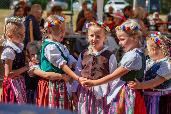 Malí členové Doudlebánku předvedli dětské písně a tance